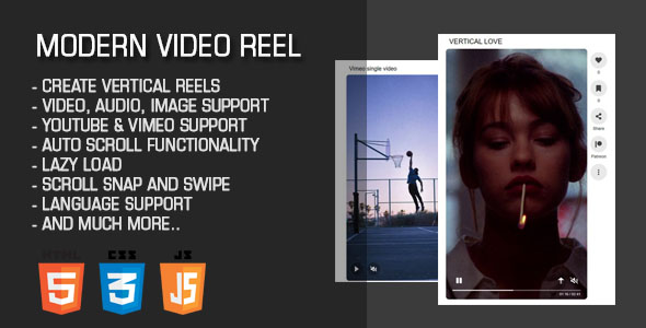 Neatly-liked Video Reel Javascript