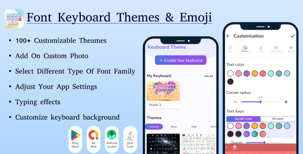 Font Keyboard – Keyboard Points & Emoji Fonts – Make Keyboard – Make Keyboard coloration