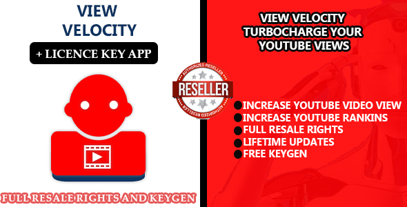 ViewVelocity: Turbocharge Your YouTube Views + keygen & fats resell Rights