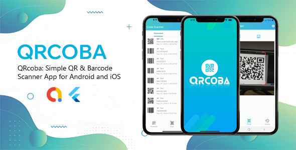 QRcoba: Simple QR & Barcode Scanner App for Android and iOS