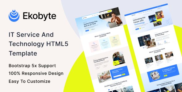 Ekobyte – IT Service & Know-how HTML5 Template