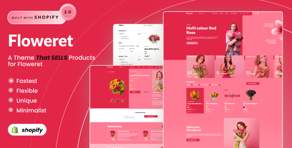 Floweret – Flower Store & Florist Shopify Theme OS 2.0