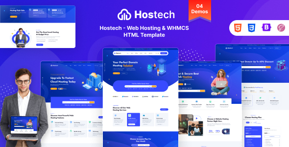 Hostech – Net Internet hosting & WHMCS HTML Template