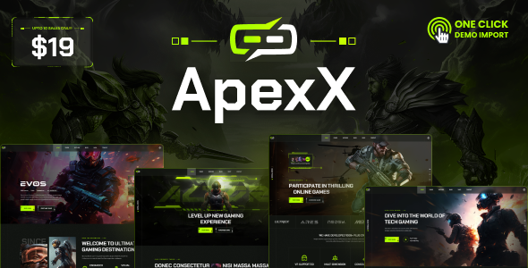 ApexX – Esports & Gaming WordPress Theme