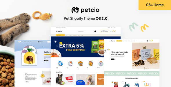 Petcio – Pet Shopify Theme OS 2.0