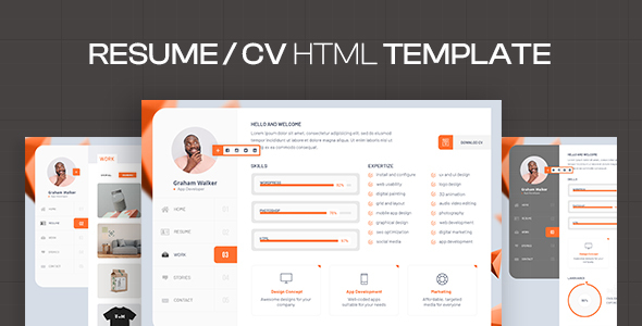 Resio – Resume HTML Template