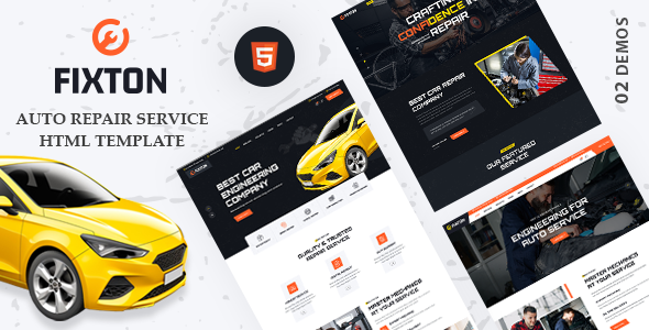 Fixton – Auto Restore Services HTML5 Template