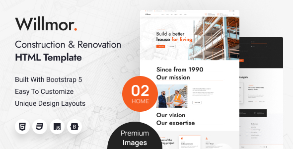 Willmor – Constructing & Renovation HTML Template