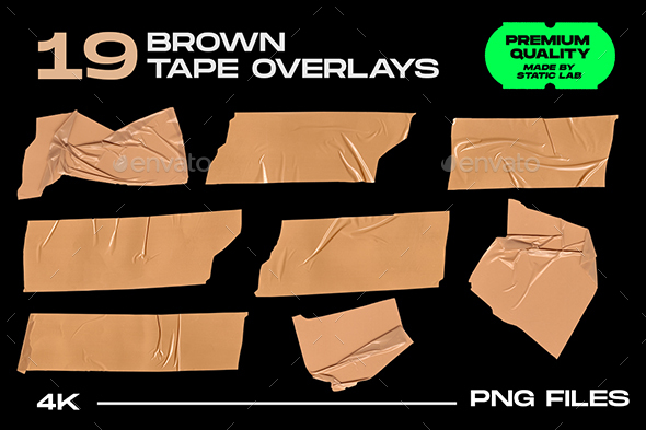 19 Brown Tape Overlays