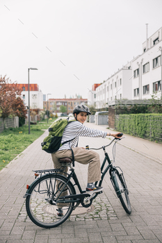 Teenage Latina pupil will get able to scramble her bike to highschool with a smile on her face