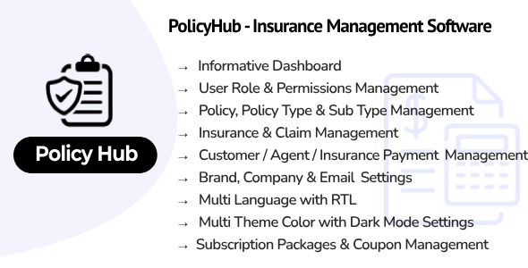 PolicyHub – Insurance coverage safety Administration Machine