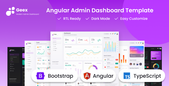 Geex – Angular & Bootstrap Admin Dashboard Template