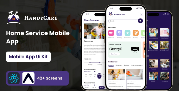 Homecare | Dwelling Service Cell App | React Native Template