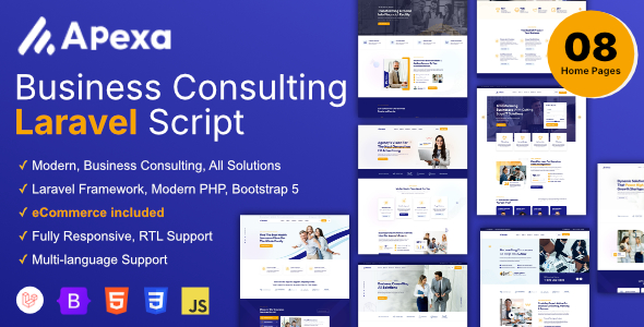 Apexa – Multi-Goal Commerce Consulting Laravel Script