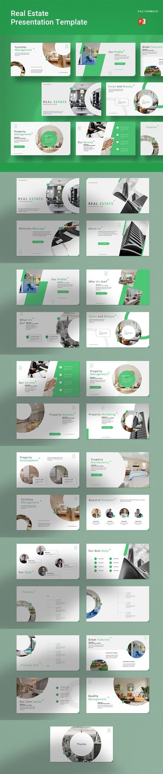 Actual Property PowerPoint Presentation Template