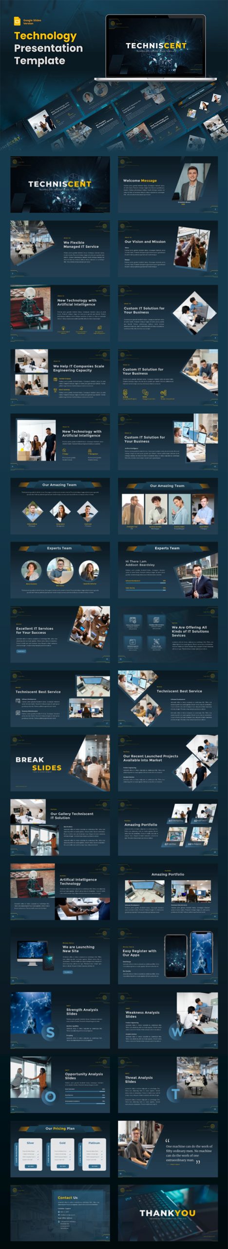 TECHNISCENT – Skills Google Slides Template