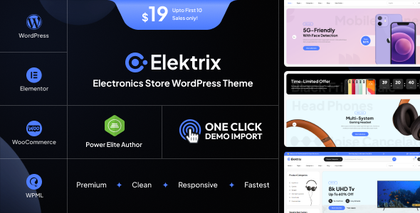 Elektrix – Elementor Electronics WooCommerce Theme