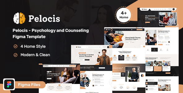 Pelocis – Psychology & Counseling Figma Template