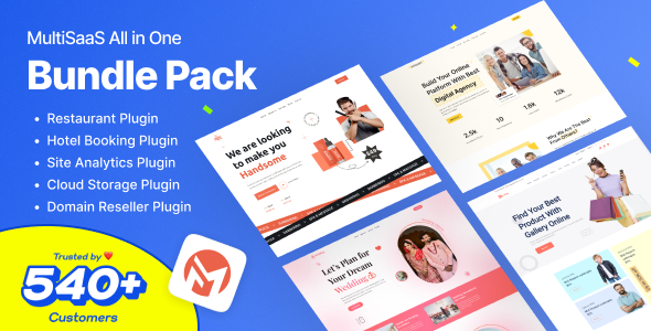 MultiSaas Bundle Pack – Multi-Tenancy Multipurpose Internet subject Builder (Saas)