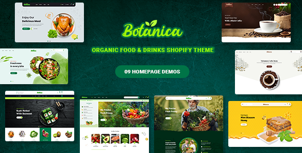 Botanica – Unique Meals & Drinks Shopify Theme