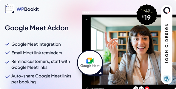 WPBookit – Google Meet (Addon)