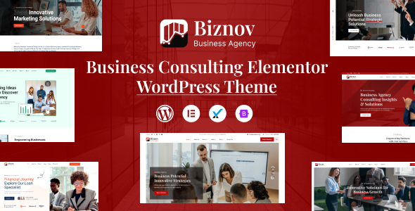 Biznov – Business Consulting Elementor WordPress Theme