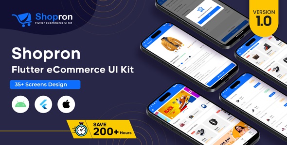 ShopRon – Flutter eCommerce UI Bundle