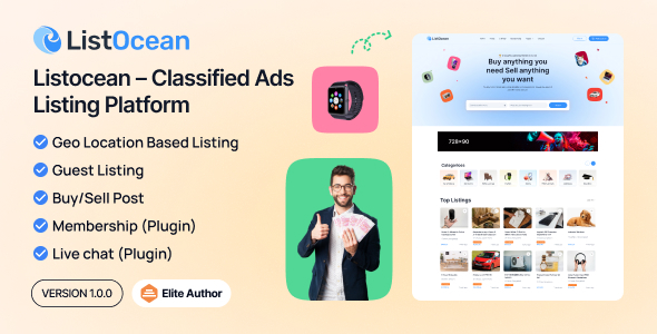 Listocean – Categorized Adverts Guidelines Platform