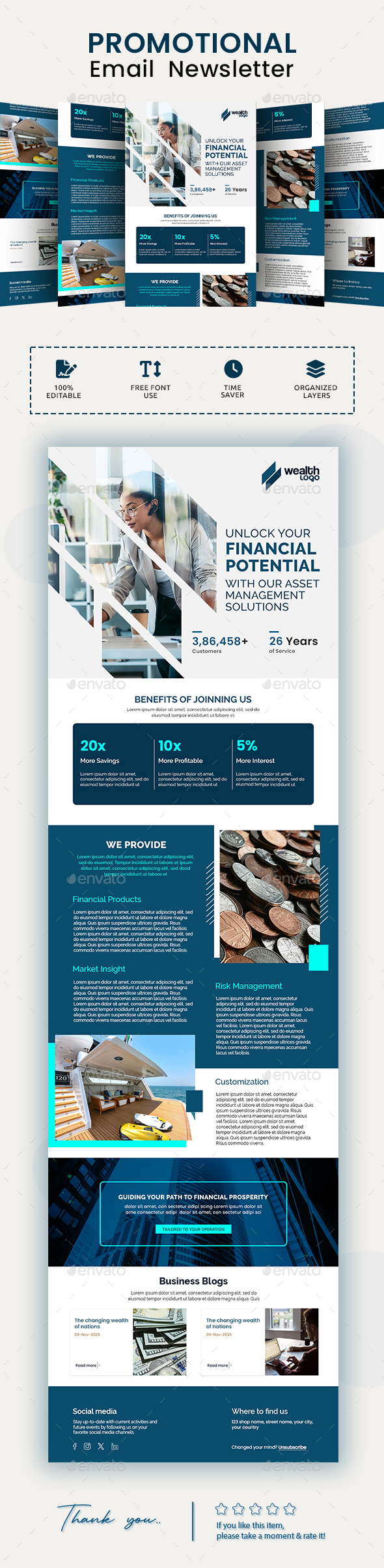 Wealth or Asset Administration E-publication PSD Template