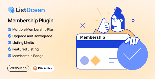 Membership Plugin – Listocean Labeled Adverts Itemizing Market Platform