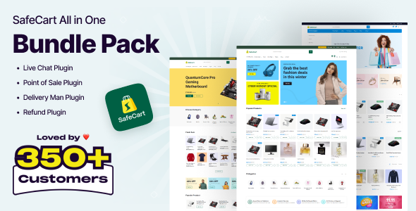 Safecart  Bundle Pack – Multi-Vendor Laravel eCommerce platform