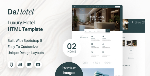 Dahotel – Luxurious Resort HTML Template