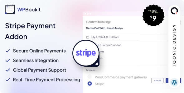 WPBookit – Stripe Value (Addon)