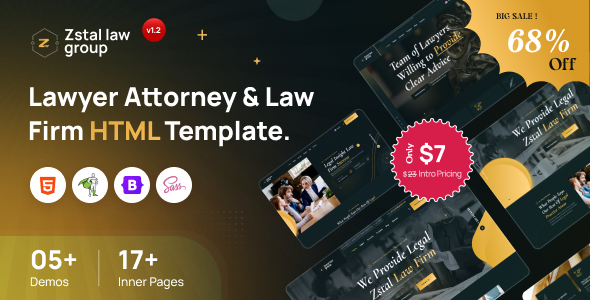 Zstal – Legal professional Legal professional & Legislation Agency HTML Template