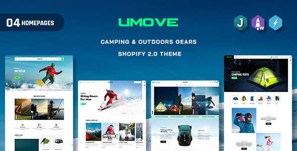 Umove – Tenting & Outside Gears Shopify Theme