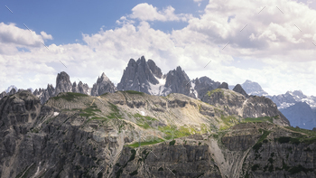 Ogle of Cadini di Misurina mountain from the shuffle of the three peaks of Lavaredo. Dolomites, Italy