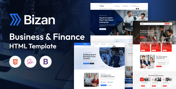 Bizan – Business & Finance HTML5 Template