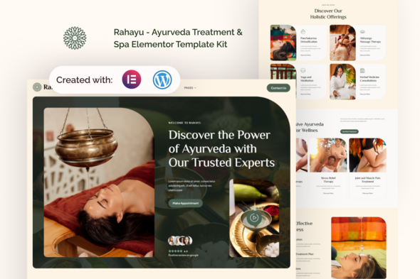 Rahayu – Ayurveda Therapy & Spa Elementor Template Equipment