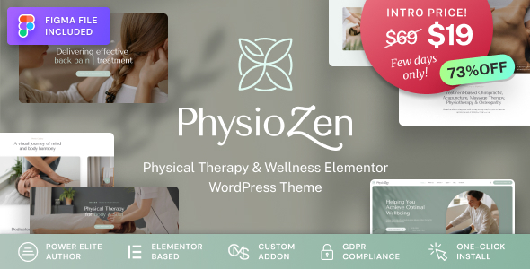 PhysioZen – Chiropractor & Physiotherapy Wellness WordPress Theme