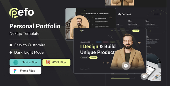 Pefo – Interior most Portfolio Subsequent JS Template