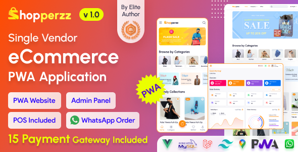 Shopperzz – PWA eCommerce CMS with POS & WhatsApp Ordering | Inventory Administration