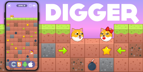 Digger Lover – HTML5 Sport, Develop 3