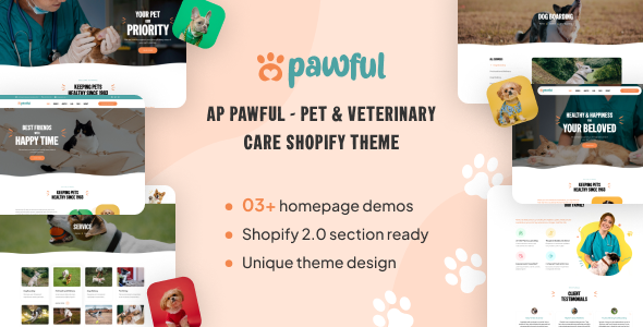 Ap Pawful – Pet & Veterinary Care Shopify Theme