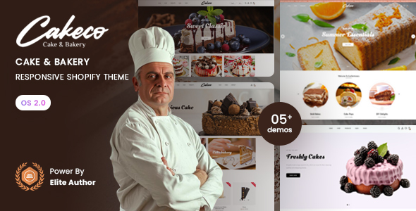 CakeCo – Cake & Bakery Responsive Shopify 2.0 Theme