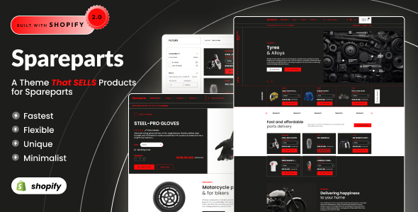 Spareparts – Auto Facets & Vehicle Devices Shopify 2.0 Theme