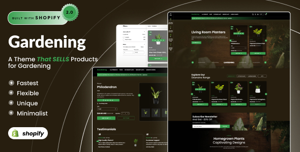 Gardening – MultiPurpose Plant Retailer Shopify 2.0 Retailer