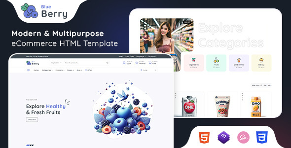 Blueberry – eCommerce HTML Template