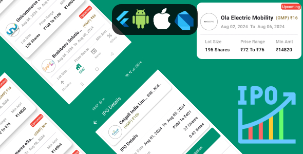 IPO Skilled Information and Information – Flutter(iOS & Android)
