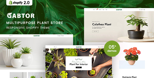 Gabtor – MultiPurpose Plant Retailer Shopify 2.0 Theme