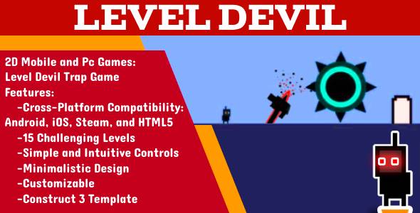 stage satan Tough Entice Scurry cellular recreation (android, ios, html5 ..)- 15 Robust Levels